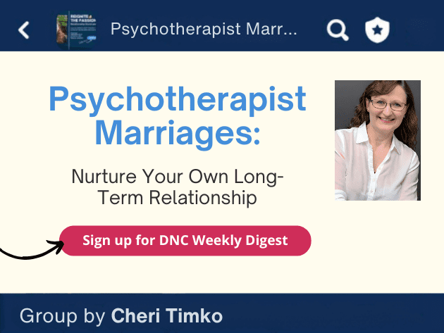 Invitation to join the Psychotherapy Marriages Facebook Group.